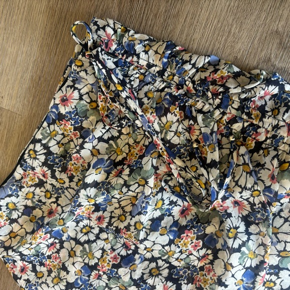 Veronica Beard - Lucien Silk Floral Midi Skirt - Picture 9 of 10